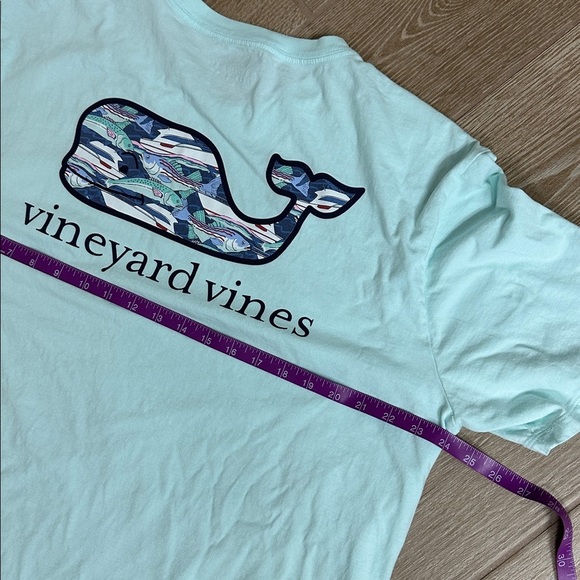 Vineyard Vines Men's Light Green Short Sleeve Tee - Picture 5 of 6